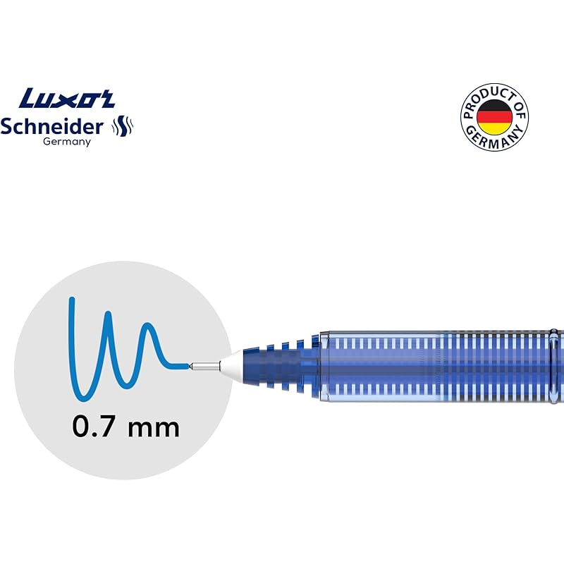 Luxor Schneider Lx7 Technoroller| Pack Of 3| Blue Ink Colour |0.7 Mm Tip|100% Liquid Ink Roller Pen| German Technology| 13 синий
Luxor Schneider Lx7 Technoroller| Pack Of 3| Blue Ink Colour |0.7 Mm Tip|100% Liquid Ink Roller Pen| German Technology| 13 синий