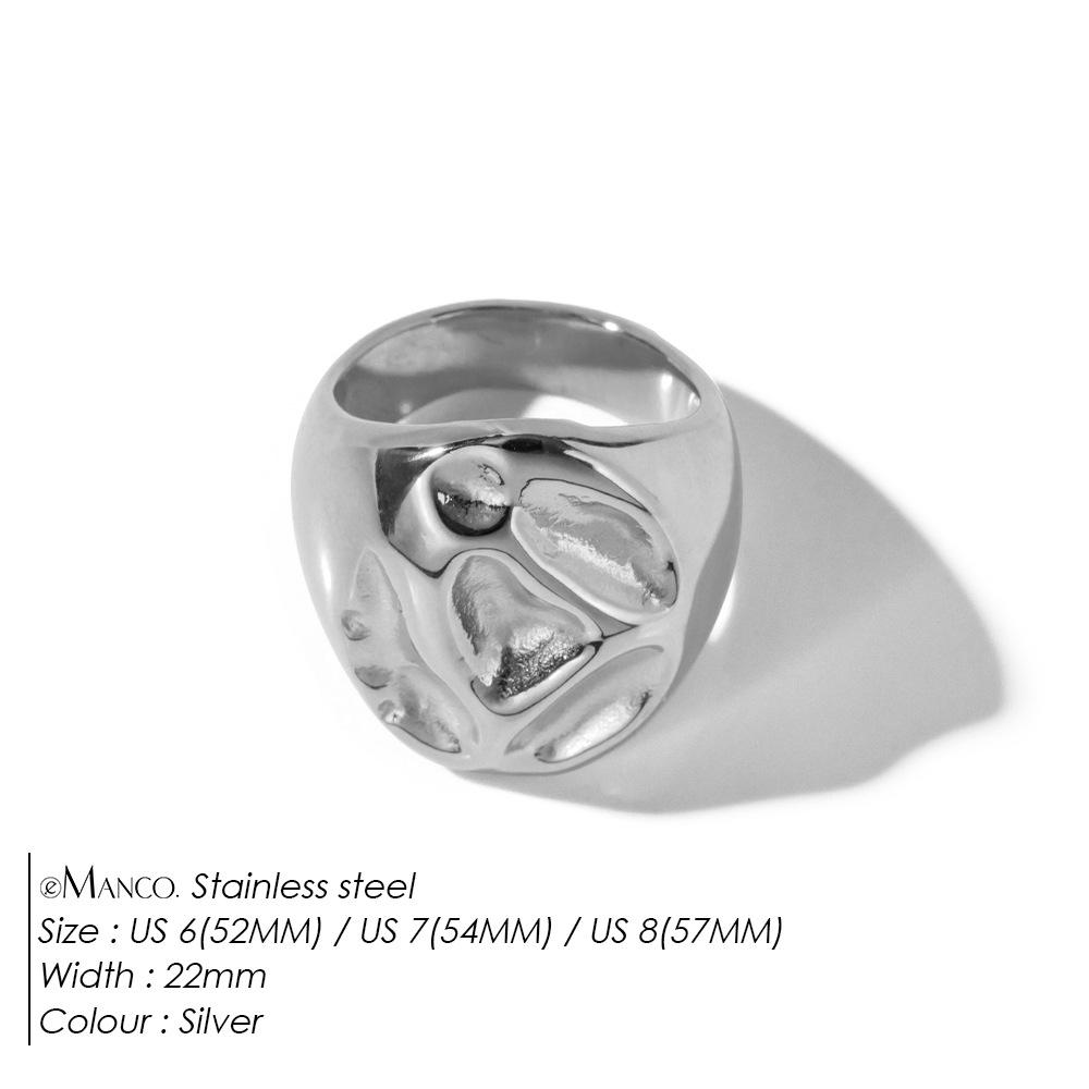 eManco Summer 18K Gold Plated Titanium Steel Lava Concave Ring Circumference 52MM US 6
eManco Summer 18K Gold Plated Titanium Steel Lava Concave Ring Circumference 52MM US 6