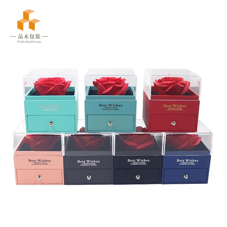 Acrylic drawer box single rose gift box ring earrings necklace box gift box for girlfriend and best
Acrylic drawer box single rose gift box ring earrings necklace box gift box for girlfriend and best