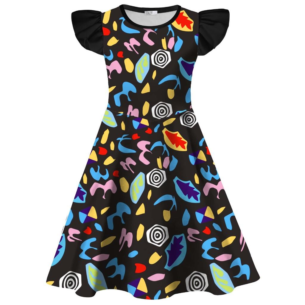 Kids Girls Stranger Cartoon Things Printed Ruffle Sleeves Casual Dress 150cm чорний
Kids Girls Stranger Cartoon Things Printed Ruffle Sleeves Casual Dress 150cm чорний