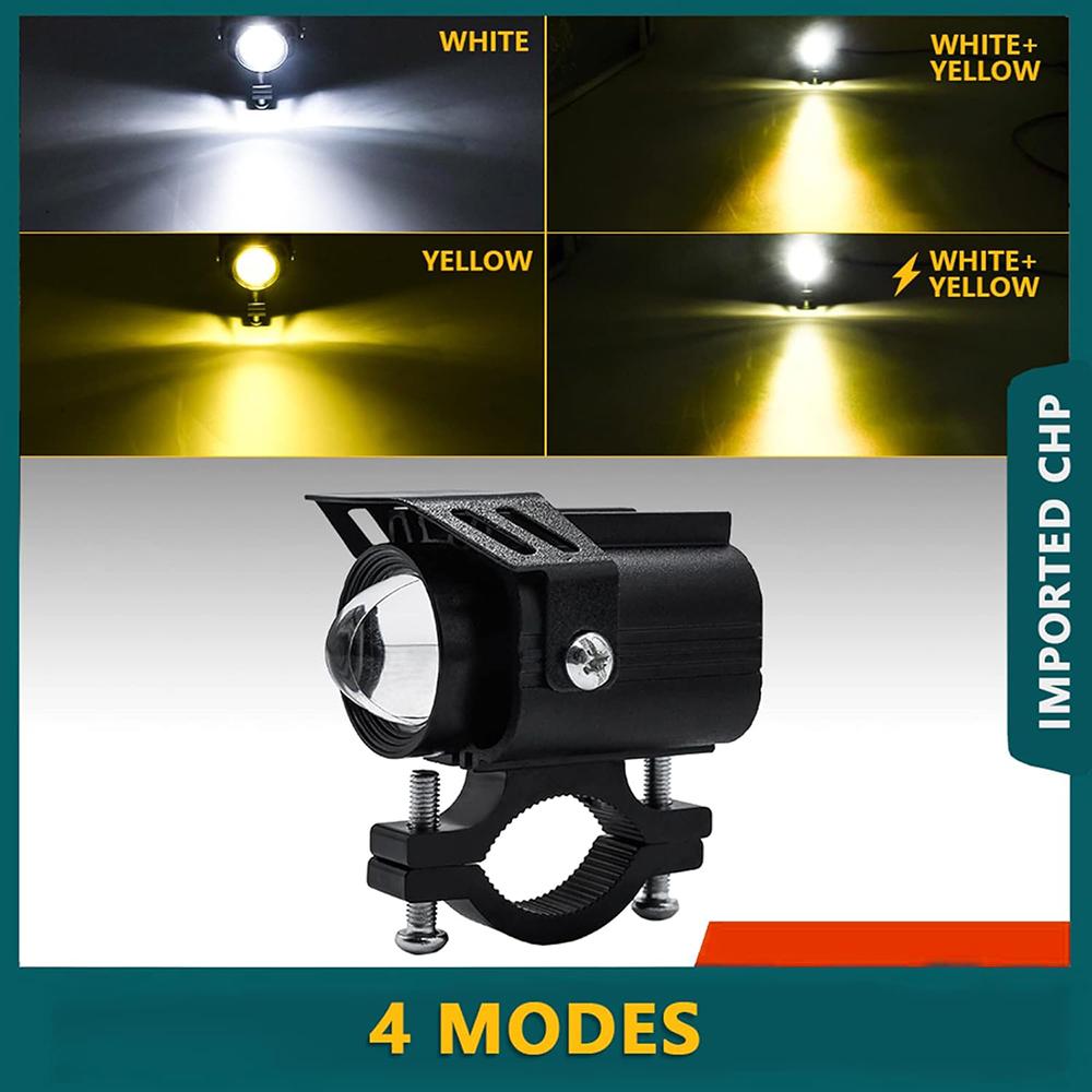 12-85V Motorcycle Electric Bike Yellow+White LED Light Waterproof Super Bright Spotlight Type A
12-85V Motorcycle Electric Bike Yellow+White LED Light Waterproof Super Bright Spotlight Type A
