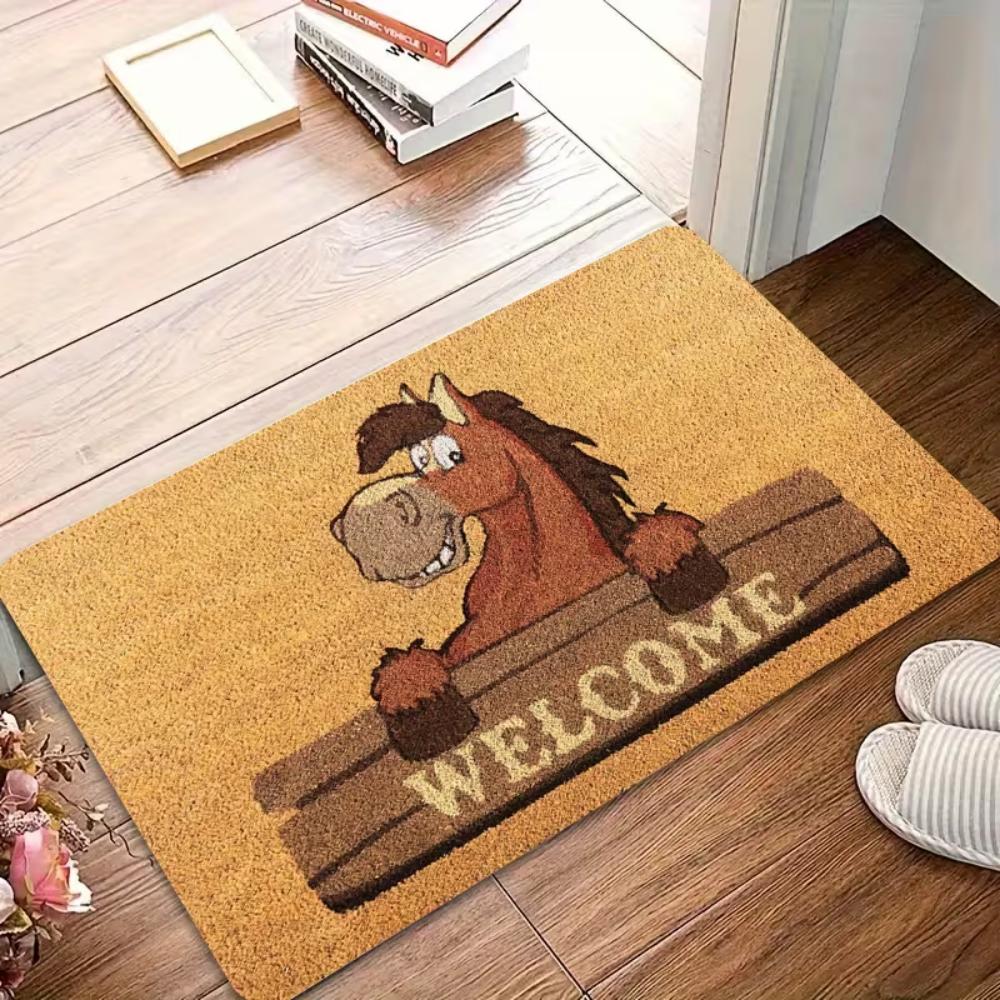 VIKAMA Abstract Cartoon Horse Welcome Mat Soft Non-Slip Doormat Indoor & Outdoor Entrance Rug Home Decor 40x60cm 16x24inch
VIKAMA Abstract Cartoon Horse Welcome Mat Soft Non-Slip Doormat Indoor & Outdoor Entrance Rug Home Decor 40x60cm 16x24inch