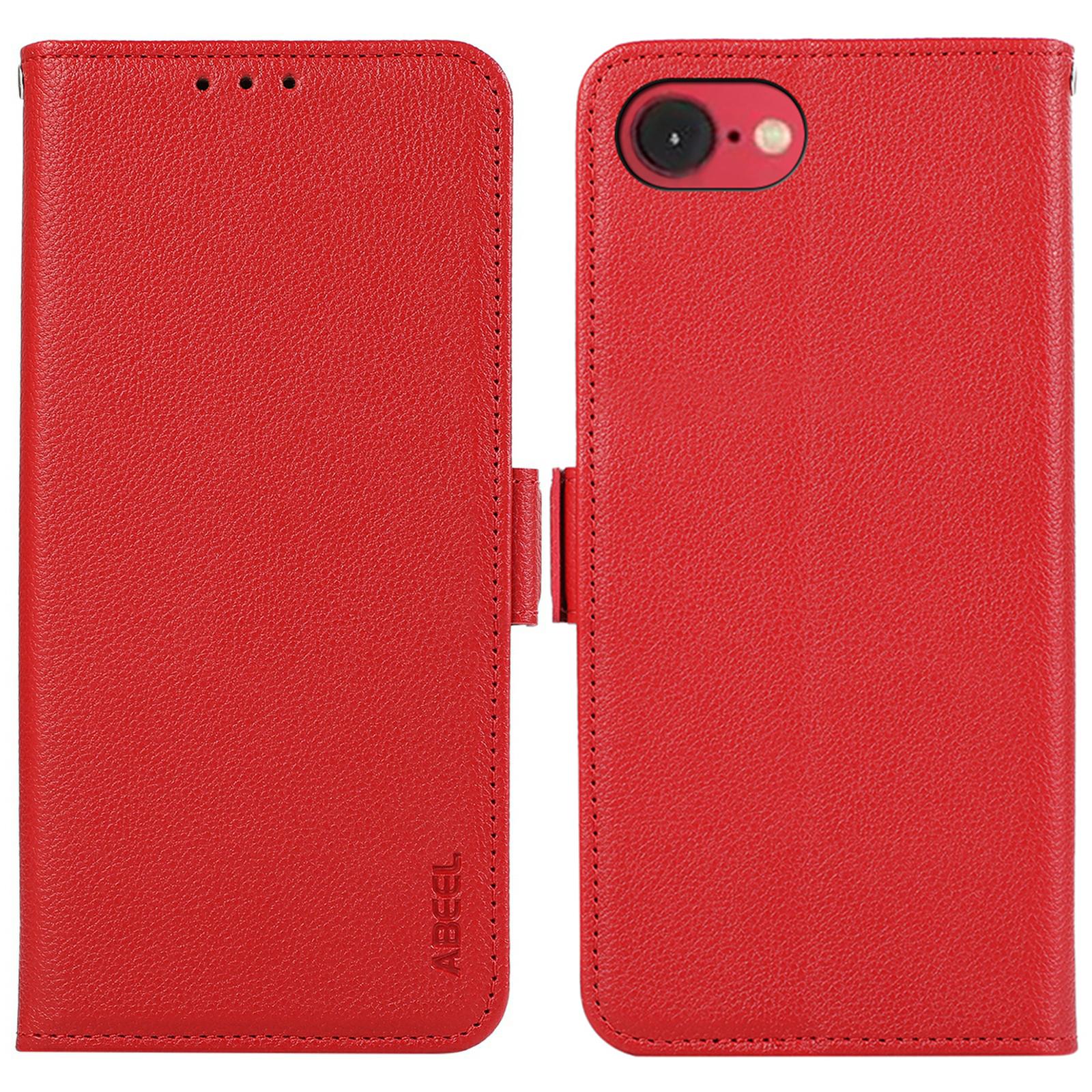ABEEL For iPhone 16e Case Litchi Texture Leather RFID Blocking Phone Cover D
ABEEL For iPhone 16e Case Litchi Texture Leather RFID Blocking Phone Cover D