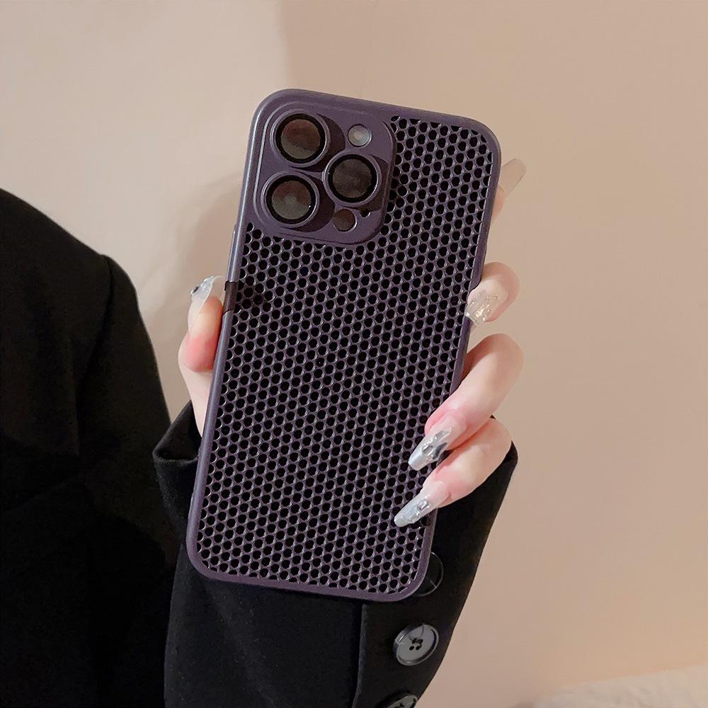 Breathable Mesh Heat Dissipation Case for iPhone 12/13/14/15 Pro Max - Full Coverage, Drop-Proof, and XR Hard Protection 15 темно-фиолетового
Breathable Mesh Heat Dissipation Case for iPhone 12/13/14/15 Pro Max - Full Coverage, Drop-Proof, and XR Hard Protection 15 темно-фиолетового