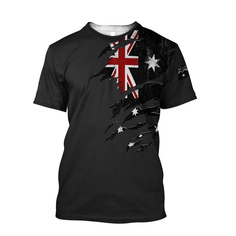 Hot Australia Style 3d Print Summer Men s Round Neck T-shirt Casual Short Sleeve Oversized Pullover Fashion Trend Men Clothing S
Hot Australia Style 3d Print Summer Men s Round Neck T-shirt Casual Short Sleeve Oversized Pullover Fashion Trend Men Clothing S