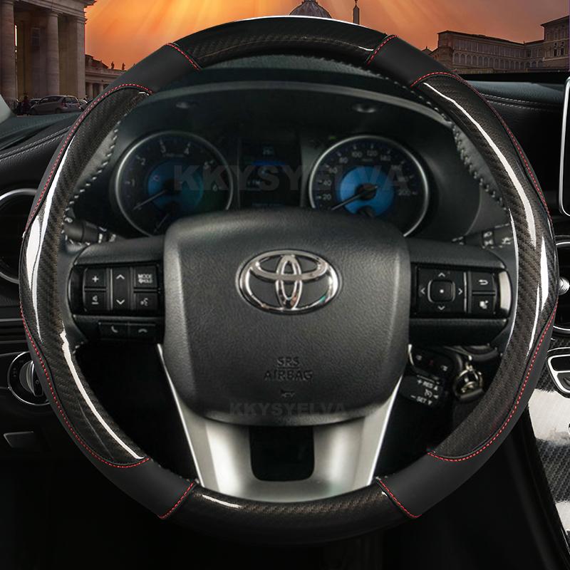 Кожаный чехол на рулевое колесо автомобиля из углеродного волокна для Toyota Fortuner 2016-2022 Hilux 2015-2022 Auto
Кожаный чехол на рулевое колесо автомобиля из углеродного волокна для Toyota Fortuner 2016-2022 Hilux 2015-2022 Auto