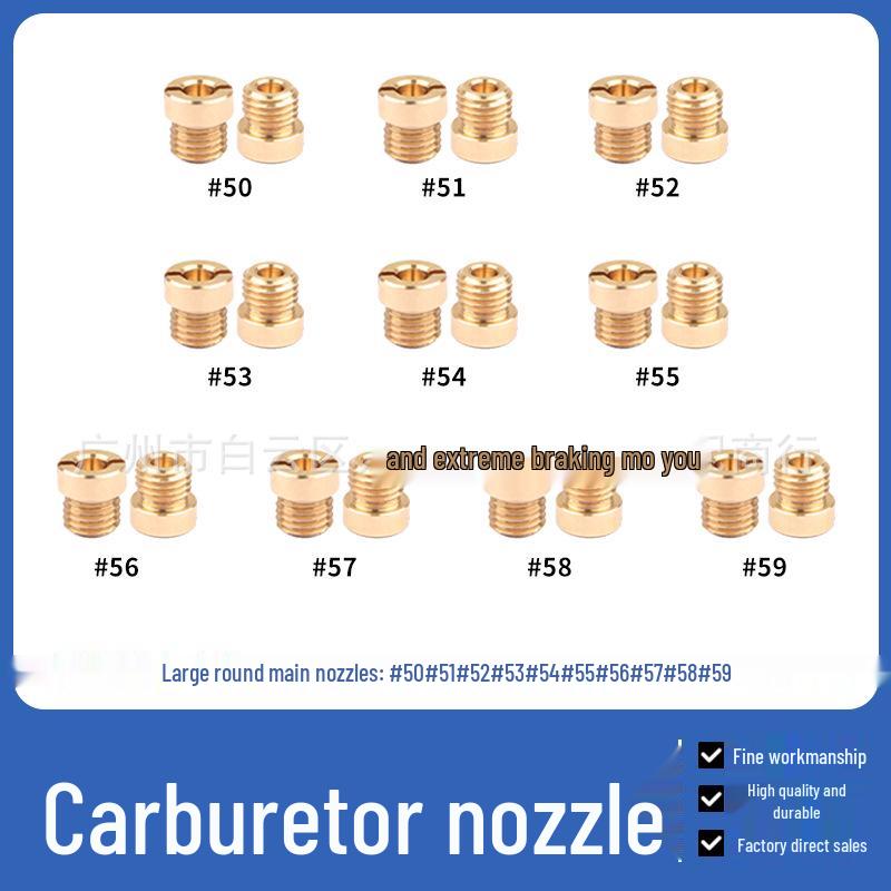 1/4 Inch-32 UNF Main Jet for Holley Carburetor Orifice Sizes #50-59 #50 to #59
1/4 Inch-32 UNF Main Jet for Holley Carburetor Orifice Sizes #50-59 #50 to #59