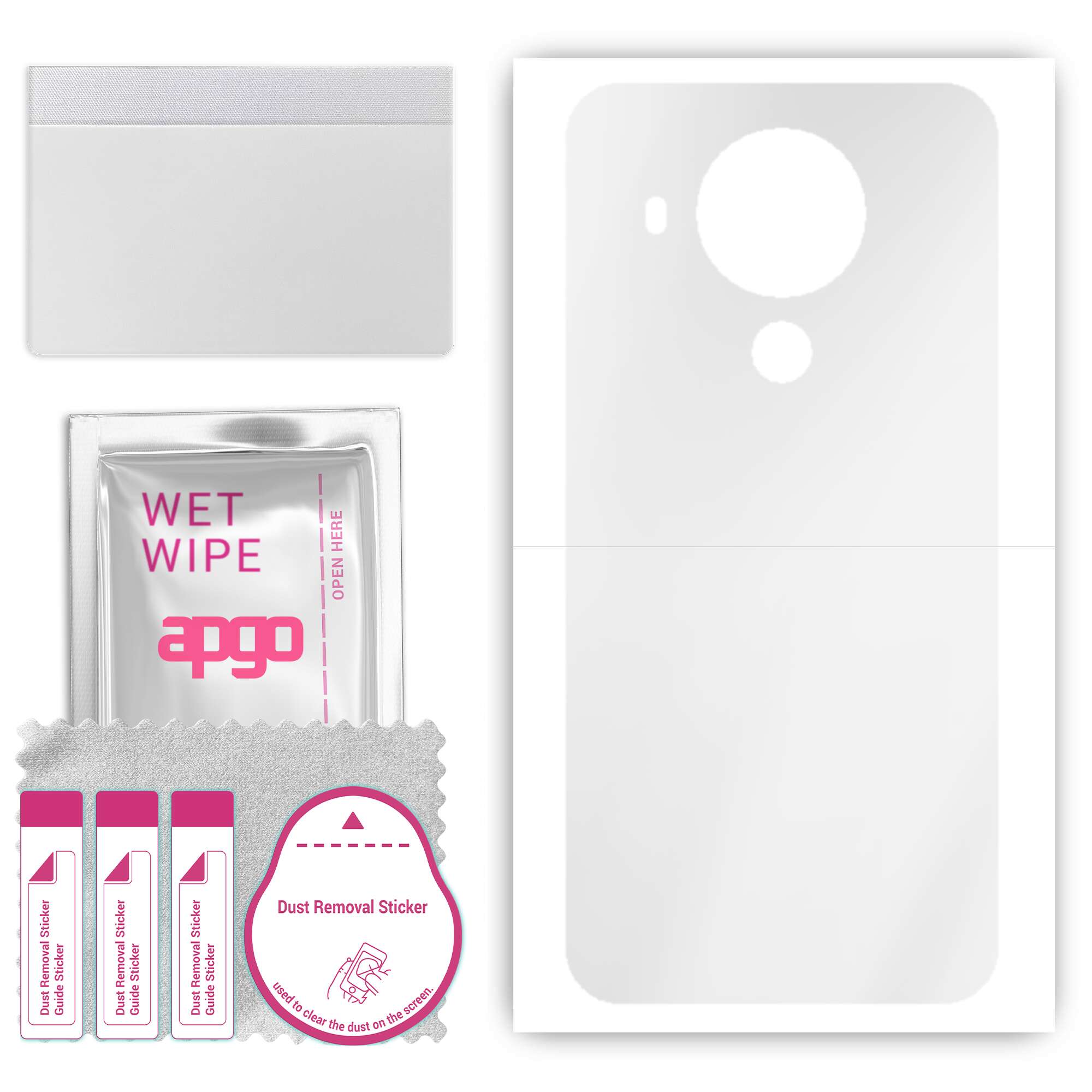 apgo Ultra Clear Protective Skin Sticker for the back compatible with Nokia 5.4, Wrap Film, Hydrogel Film, Flexible, Soft TPU with positioning layer e
apgo Ultra Clear Protective Skin Sticker for the back compatible with Nokia 5.4, Wrap Film, Hydrogel Film, Flexible, Soft TPU with positioning layer e