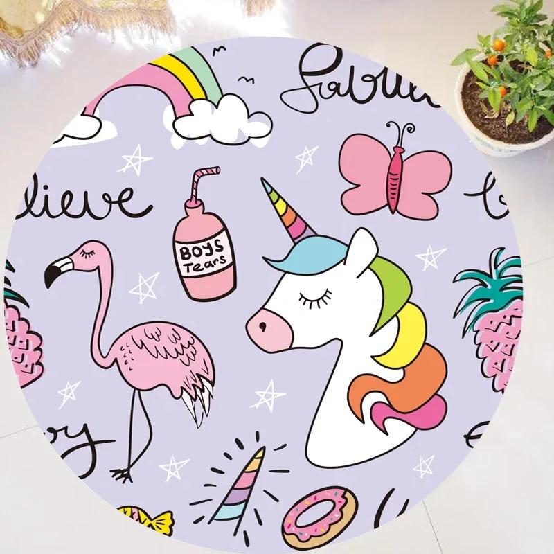 Fantasy Glitter Star Unicorn Round Carpet Cartoon Rug for Office Living Room Girl Room Decor Non-slip Children s Crawl Floor Mat 60cm
Fantasy Glitter Star Unicorn Round Carpet Cartoon Rug for Office Living Room Girl Room Decor Non-slip Children s Crawl Floor Mat 60cm
