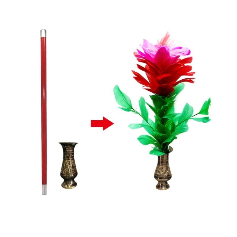 Magician s Cane To Flower Trick with Handcrafted Bouquet & Vase Metal Vanishing Cane, Colorful Feathers Stage Magic Tricks Funny
Magician s Cane To Flower Trick with Handcrafted Bouquet & Vase Metal Vanishing Cane, Colorful Feathers Stage Magic Tricks Funny