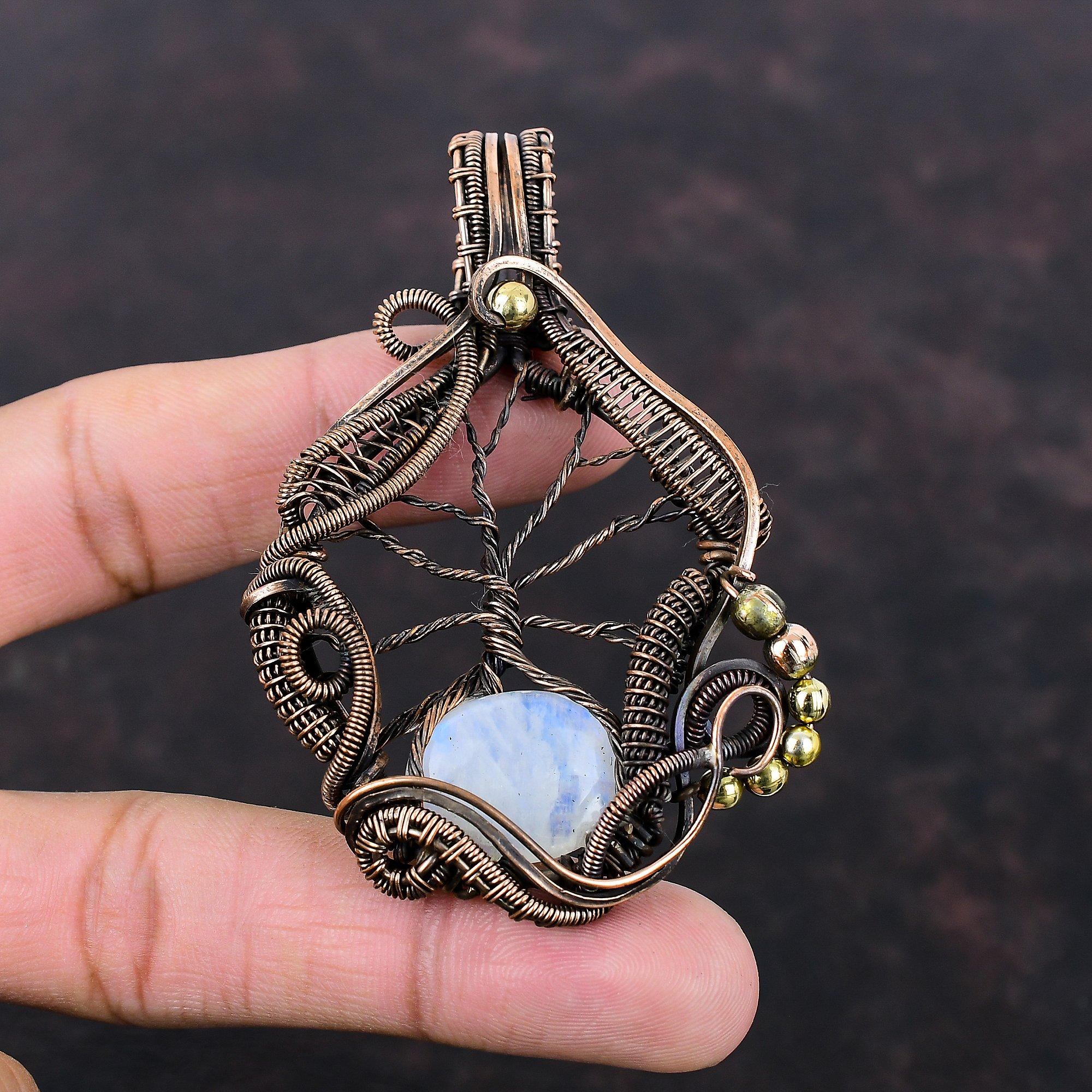 Tree Of Life Rainbow Moonstone Pendant Copper Wire Wrapped Gemstone Pendant Handmade Jewelry Anniversary Gift For Mom Antique Copper Jewelry
Tree Of Life Rainbow Moonstone Pendant Copper Wire Wrapped Gemstone Pendant Handmade Jewelry Anniversary Gift For Mom Antique Copper Jewelry