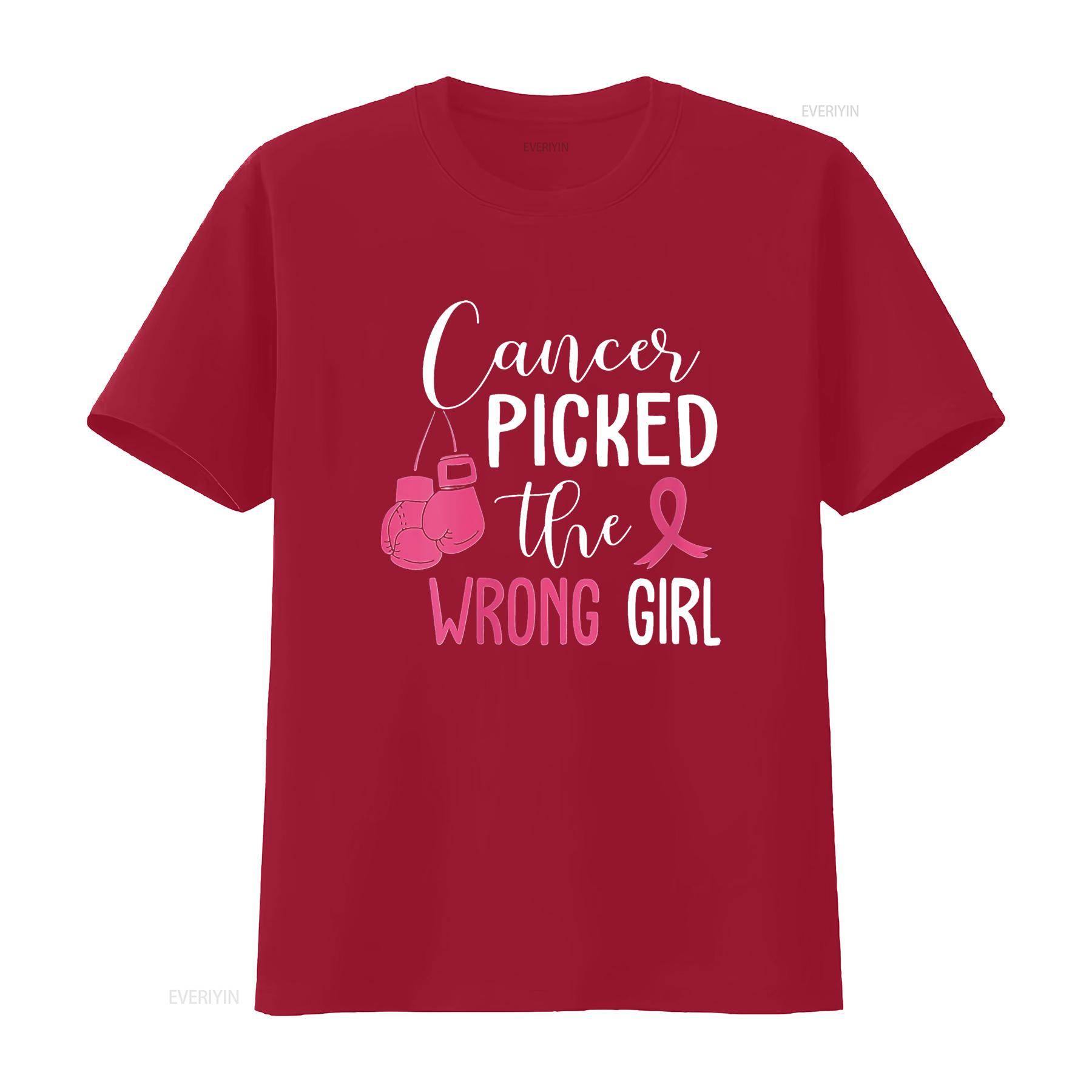 Womens Cancer Picked The Wrong Girl Breast Awareness Round Neck T Shirt Black vintage Washed Slightly fashion Casual S
Womens Cancer Picked The Wrong Girl Breast Awareness Round Neck T Shirt Black vintage Washed Slightly fashion Casual S