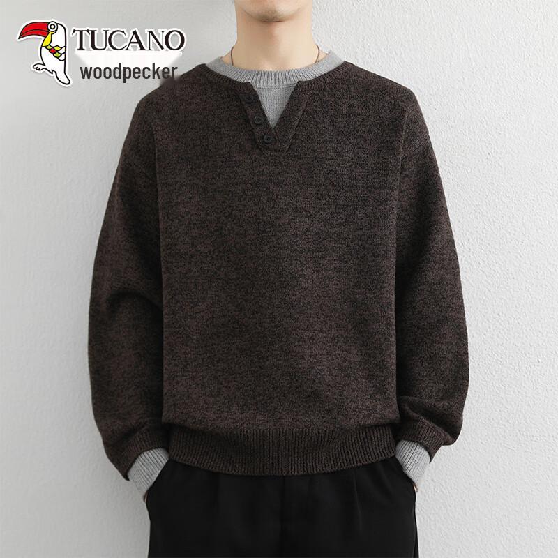 TUCANO Men s Fake Two-Piece Round Neck Knit Sweater M
TUCANO Men s Fake Two-Piece Round Neck Knit Sweater M