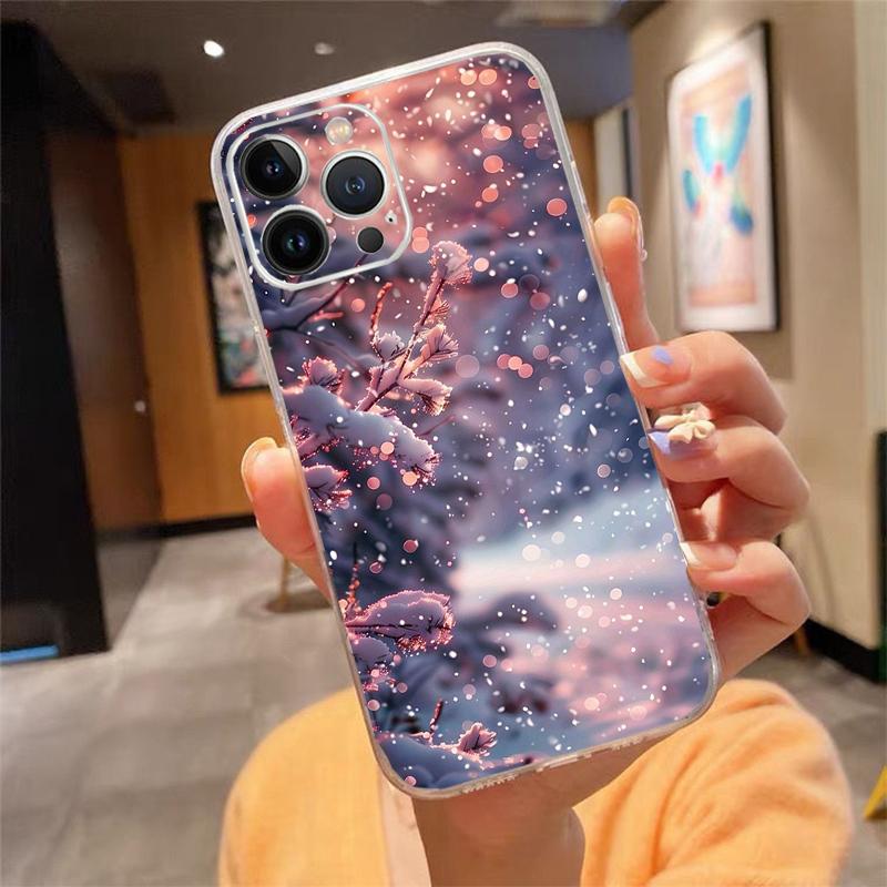 Winter Christmas Snowflake Phone Case Carcasa Funda For iPhone 17 Pro Max Air 16 15 14 13 Pro Max 15 16 Pro 15Plus Case iPhone 17
Winter Christmas Snowflake Phone Case Carcasa Funda For iPhone 17 Pro Max Air 16 15 14 13 Pro Max 15 16 Pro 15Plus Case iPhone 17