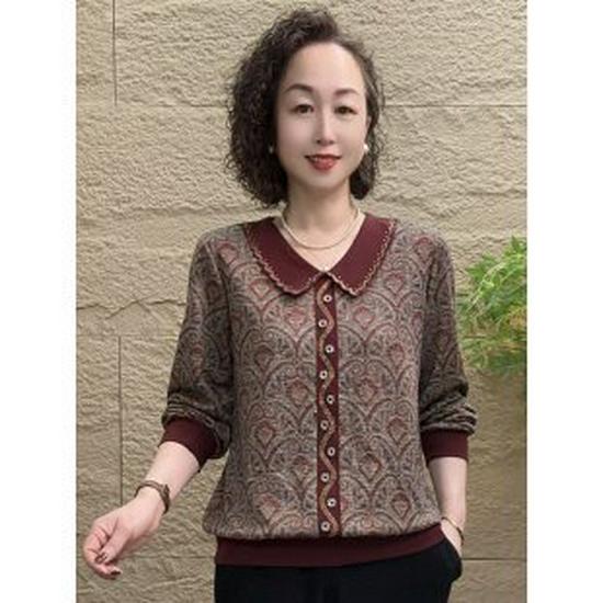 Spring Layered Loose Top for Middle-Aged Women - Long Sleeve, Lightweight T-Shirt for Spring/Autumn 3XL квітковий/червоний
Spring Layered Loose Top for Middle-Aged Women - Long Sleeve, Lightweight T-Shirt for Spring/Autumn 3XL квітковий/червоний