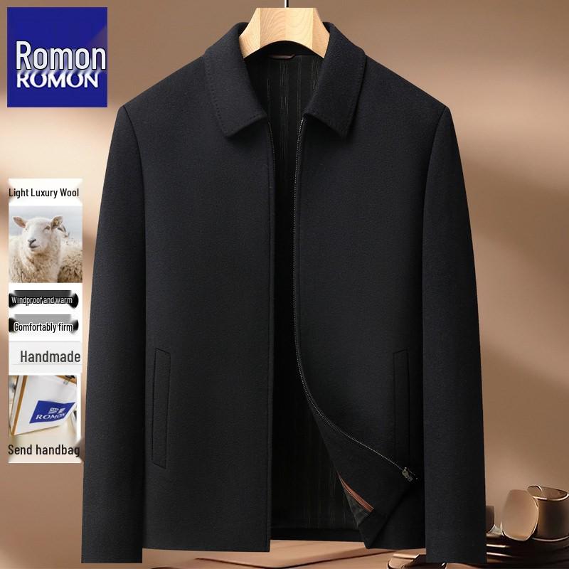 Men s 100% Wool Romon Coat - High-Grade Autumn/Winter Business Casual Outerwear for Middle-Aged and Young Men s Father s Wear 190/3XL (Recommended 170-185 kg)
Men s 100% Wool Romon Coat - High-Grade Autumn/Winter Business Casual Outerwear for Middle-Aged and Young Men s Father s Wear 190/3XL (Recommended 170-185 kg)