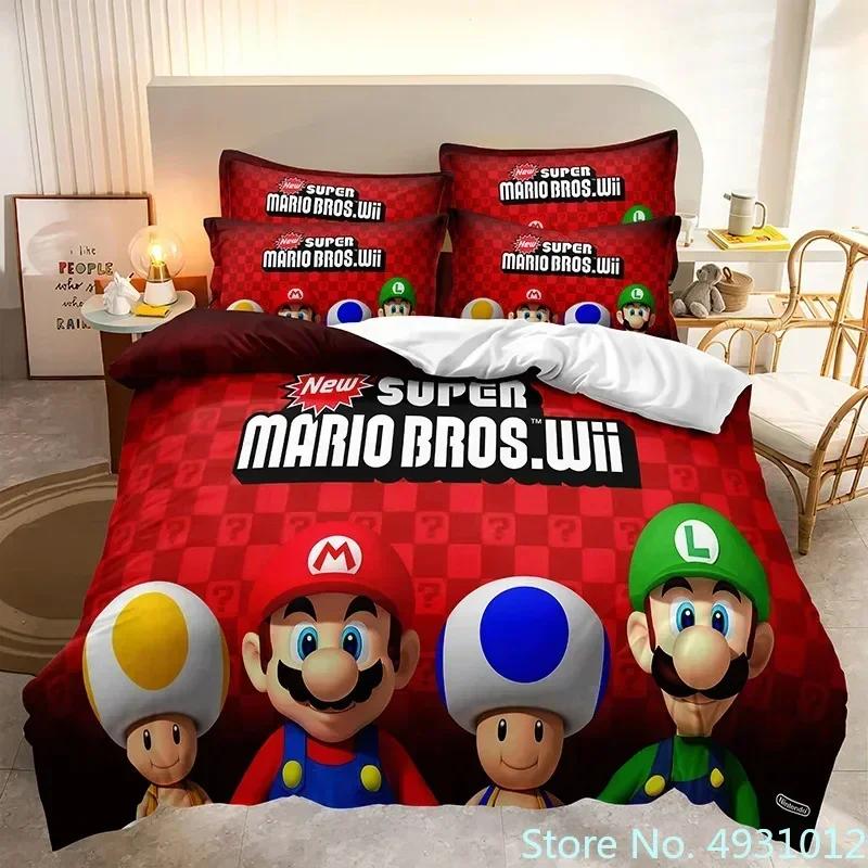 Дитячий постільний комплект Super Mario з мультяшним принтом, ковдра, підковдра, наволочка, постільна білизна, набір для ліжка, спальні AU Double(180*210cm)3pcs
Дитячий постільний комплект Super Mario з мультяшним принтом, ковдра, підковдра, наволочка, постільна білизна, набір для ліжка, спальні AU Double(180*210cm)3pcs