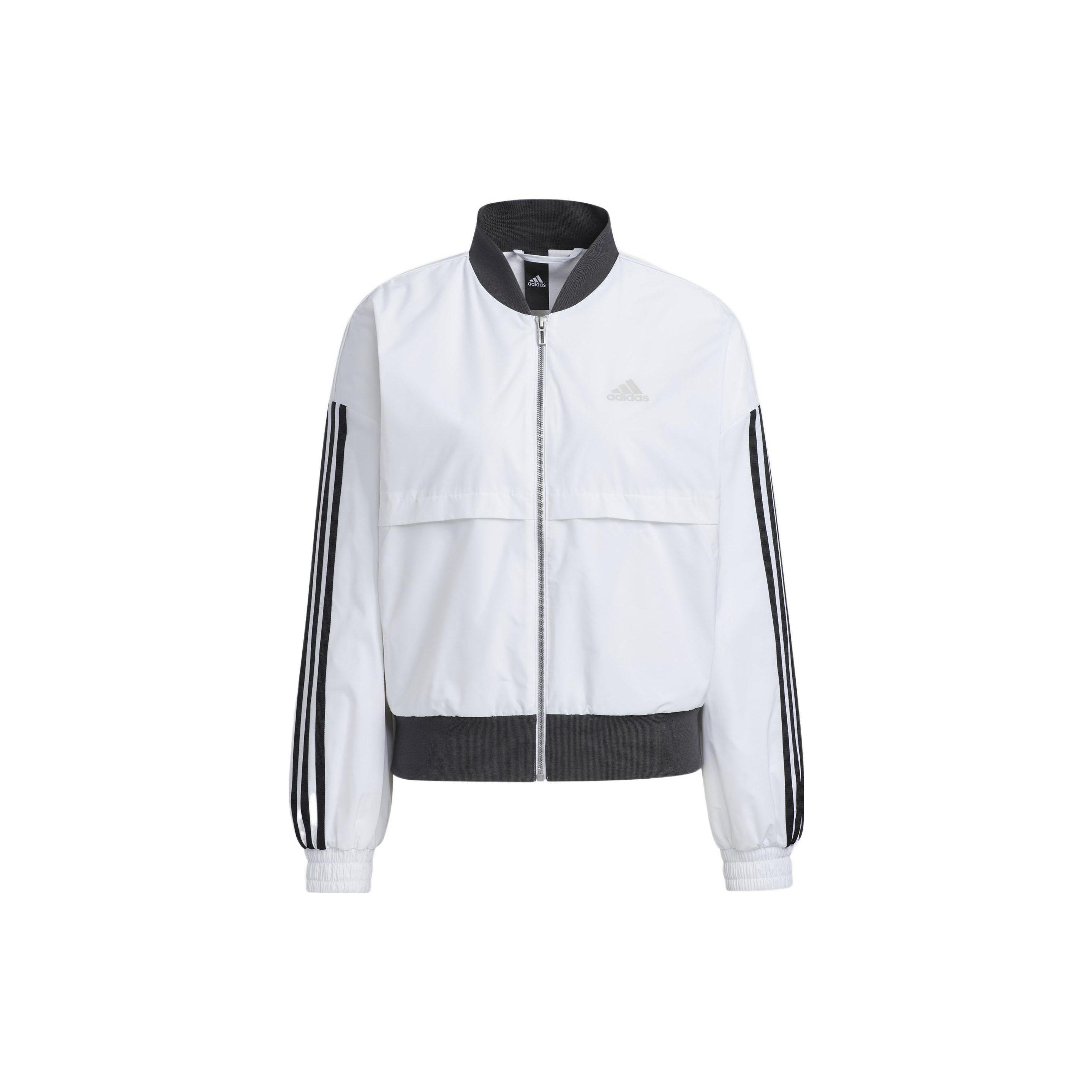 Adidas Striped Colorblock Logo Print Zip-Up Long Sleeve Jacket Daily Sports Casual Outerwear Women White H09760 XXL
Adidas Striped Colorblock Logo Print Zip-Up Long Sleeve Jacket Daily Sports Casual Outerwear Women White H09760 XXL