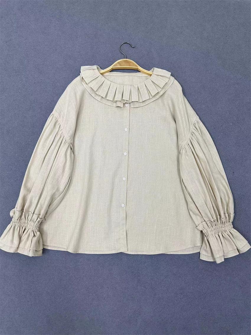 Johnature Рубашка в японском дворцовом стиле с двойным воротником и рукавами, женская, весна-осень, свободные однотонные рубашки One Size бежевый
Johnature Рубашка в японском дворцовом стиле с двойным воротником и рукавами, женская, весна-осень, свободные однотонные рубашки One Size бежевый