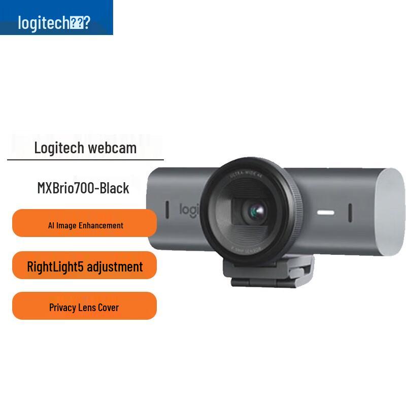 Logitech MX Brio 700 Master Series 4K Webcam
Logitech MX Brio 700 Master Series 4K Webcam