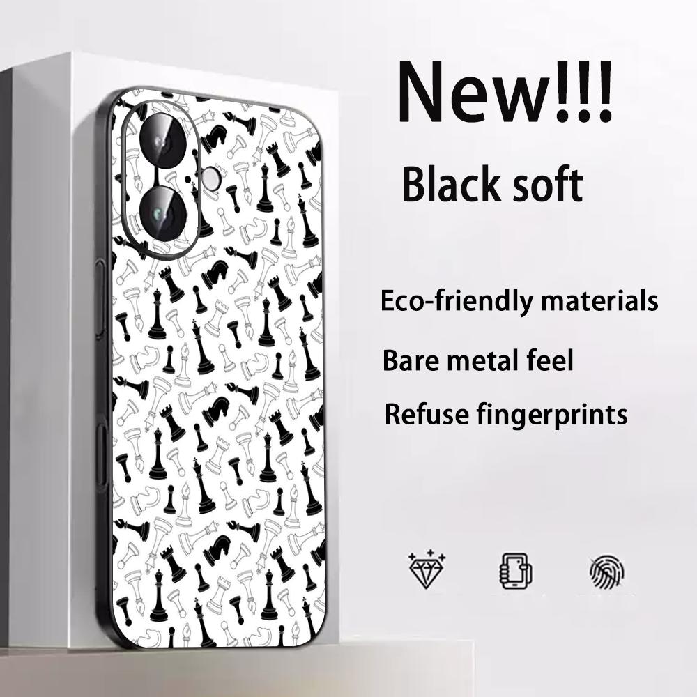 Stylish Chess retro simple design Phone Case For iPhone 17 16 e 15 14 13 12 Plus Mini Pro Max Soft black Shockproof Cover iPhone 12 Pro
Stylish Chess retro simple design Phone Case For iPhone 17 16 e 15 14 13 12 Plus Mini Pro Max Soft black Shockproof Cover iPhone 12 Pro