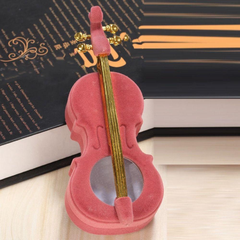 Коробки для хранения колец Violin Velvet Ring Box Portable Ring Bearer Box Retro Jewelry Display Holder Princess
Коробки для хранения колец Violin Velvet Ring Box Portable Ring Bearer Box Retro Jewelry Display Holder Princess