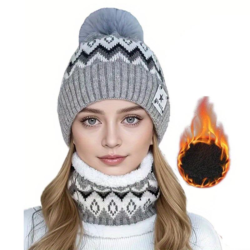 Women Winter Warm Knitted Hat Neck Protection Soft Scarf Set Outdoor Scarf Cap Winter Beanie Cap сірий
Women Winter Warm Knitted Hat Neck Protection Soft Scarf Set Outdoor Scarf Cap Winter Beanie Cap сірий