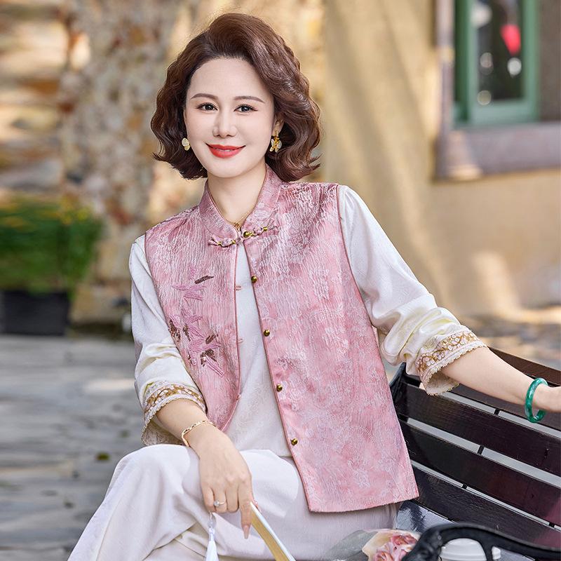 2026 New Spring/Autumn Vest for Moms - Women s Chinese National Style Waistcoat for Middle-Aged & Elderly 4XL (135-150 lbs)
2026 New Spring/Autumn Vest for Moms - Women s Chinese National Style Waistcoat for Middle-Aged & Elderly 4XL (135-150 lbs)