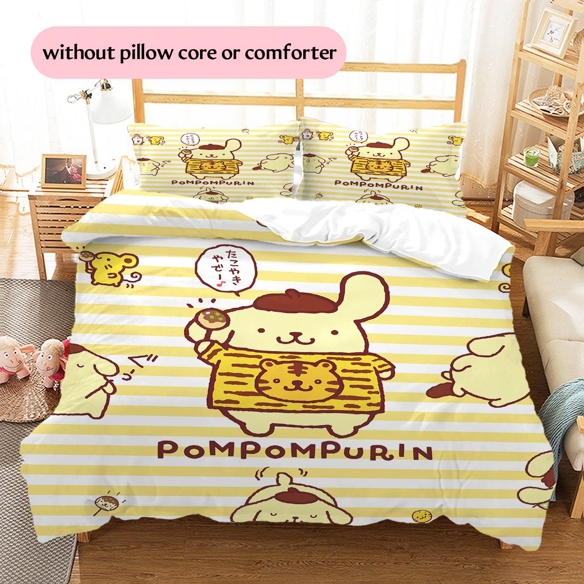 Pompompurin Pattern Bedding Quilt Set Home Decoration Gift (1 * duvet cover + 2 * pillowcase without core) 135x200cm
Pompompurin Pattern Bedding Quilt Set Home Decoration Gift (1 * duvet cover + 2 * pillowcase without core) 135x200cm