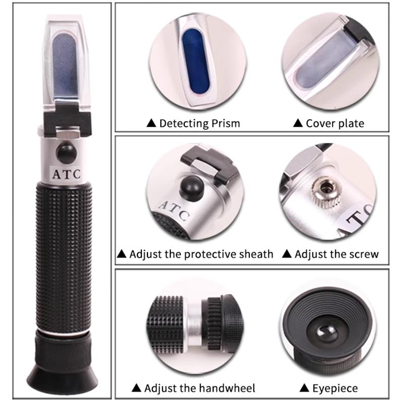 Handheld Glycol Refractometer Antifreeze Car 1-1.4 Battery Acid Engine Coolant Tester Tool Fluid Refractometer Tester Atc
Handheld Glycol Refractometer Antifreeze Car 1-1.4 Battery Acid Engine Coolant Tester Tool Fluid Refractometer Tester Atc