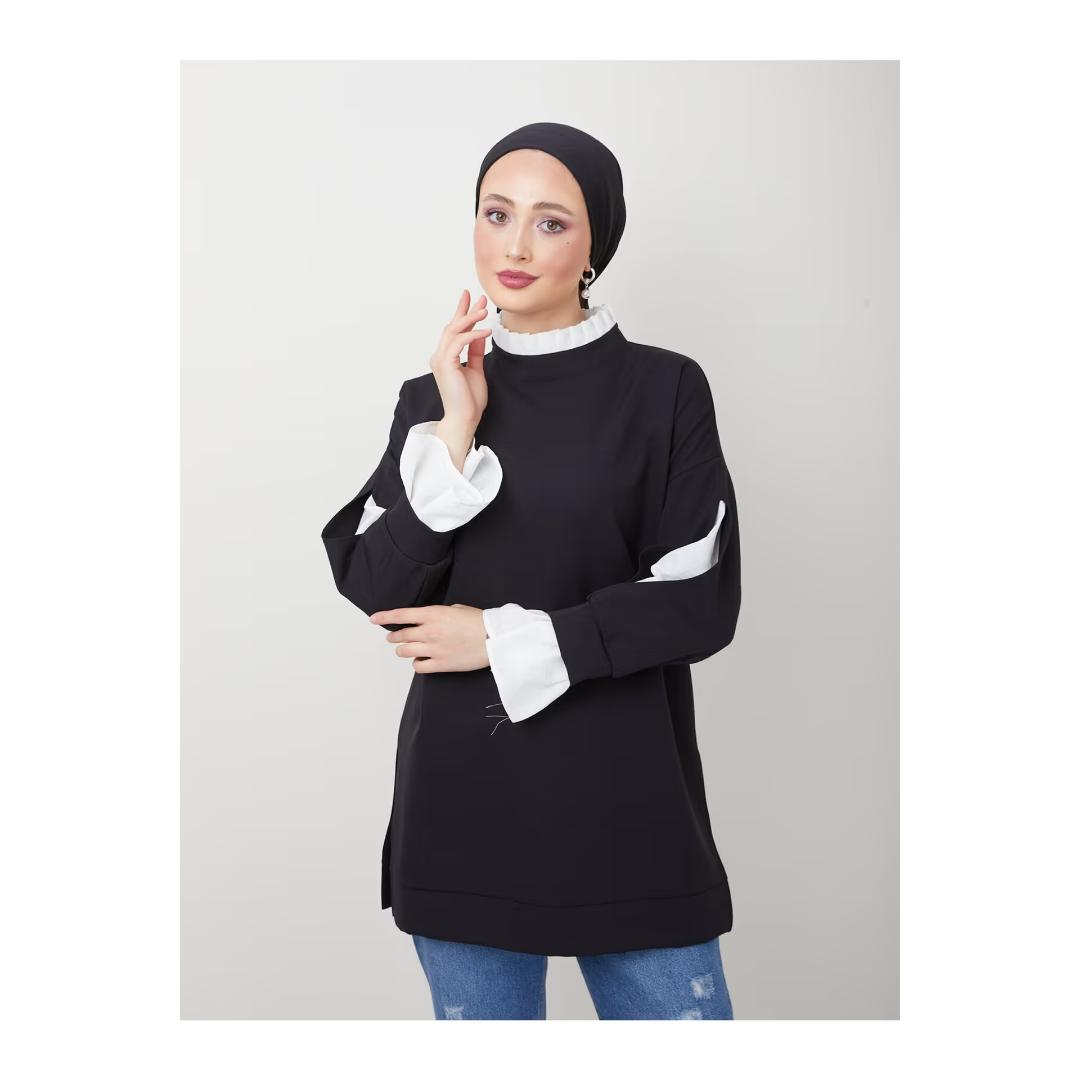 Рубашка THE RAREBELL Туника с воротником-жабо и разрезом на рукаве 38 
Рубашка THE RAREBELL Туника с воротником-жабо и разрезом на рукаве 38