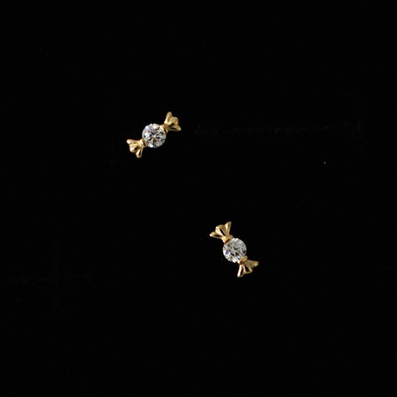 925 Sterling Silver Plated 14K Gold Zircon Candy Earrings for Women Korean Mini Cute Jewelry Accessories Gold
925 Sterling Silver Plated 14K Gold Zircon Candy Earrings for Women Korean Mini Cute Jewelry Accessories Gold