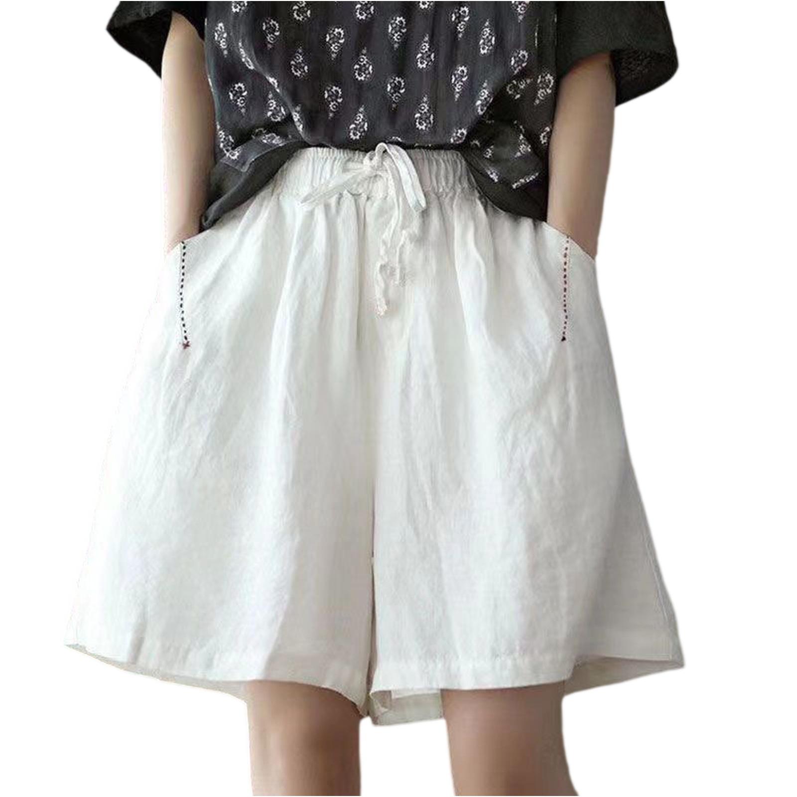 Women Drawstring Waist Loose Fit Casual Shorts with Side Pockets Lightweight Breathable Fabric for Daily Wear XL
Women Drawstring Waist Loose Fit Casual Shorts with Side Pockets Lightweight Breathable Fabric for Daily Wear XL