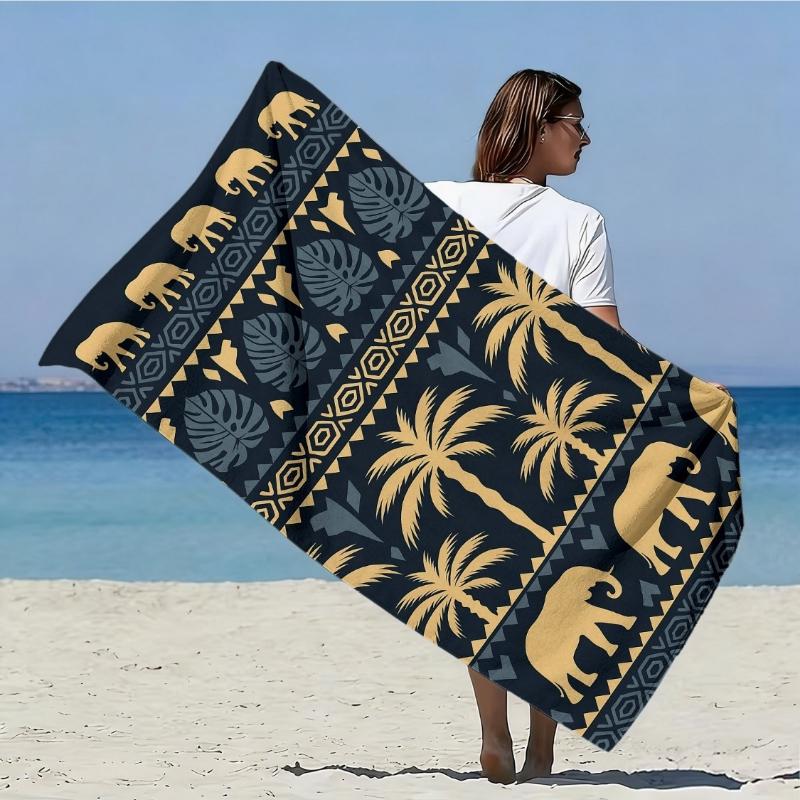 African Style Large Soft Beach Towel,1pc,Tropical Palm and Mysterious Totem Print Ultrafine Microfiber,Quick-Dry,Super Absorbent W30*H60(CM)
African Style Large Soft Beach Towel,1pc,Tropical Palm and Mysterious Totem Print Ultrafine Microfiber,Quick-Dry,Super Absorbent W30*H60(CM)