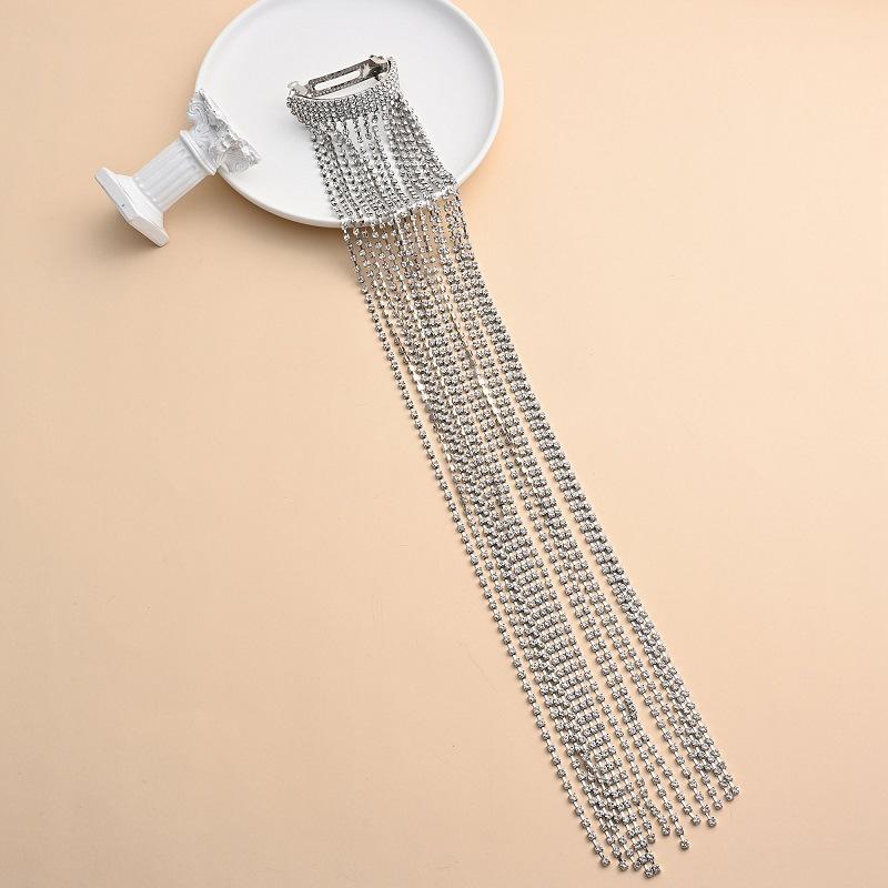 Star of the same style Yang Mi of the same style hairpin full of diamond tassel hair accessories headgear spring ponytail clip wholesale срібний
Star of the same style Yang Mi of the same style hairpin full of diamond tassel hair accessories headgear spring ponytail clip wholesale срібний