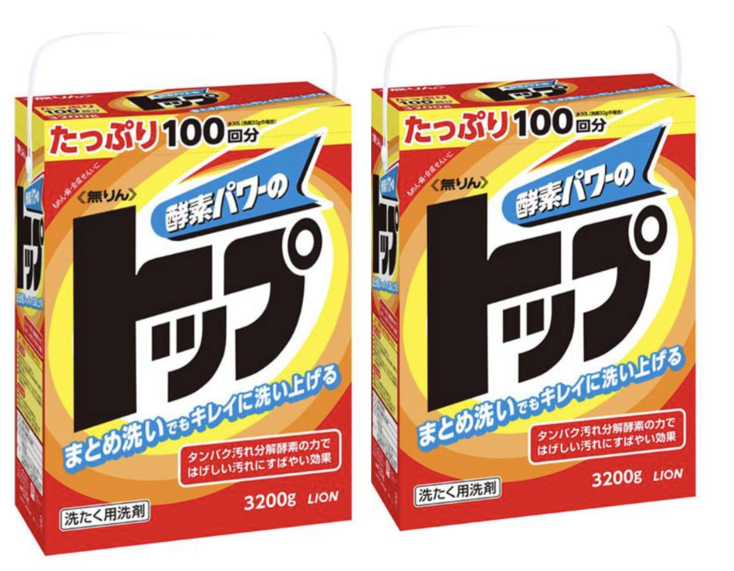 Plenty of 100 uses Bulk purchase top Laundry detergent powder 3200g x 2 piece set Top Powder detergent Commercial use Phosphorus-free
Plenty of 100 uses Bulk purchase top Laundry detergent powder 3200g x 2 piece set Top Powder detergent Commercial use Phosphorus-free