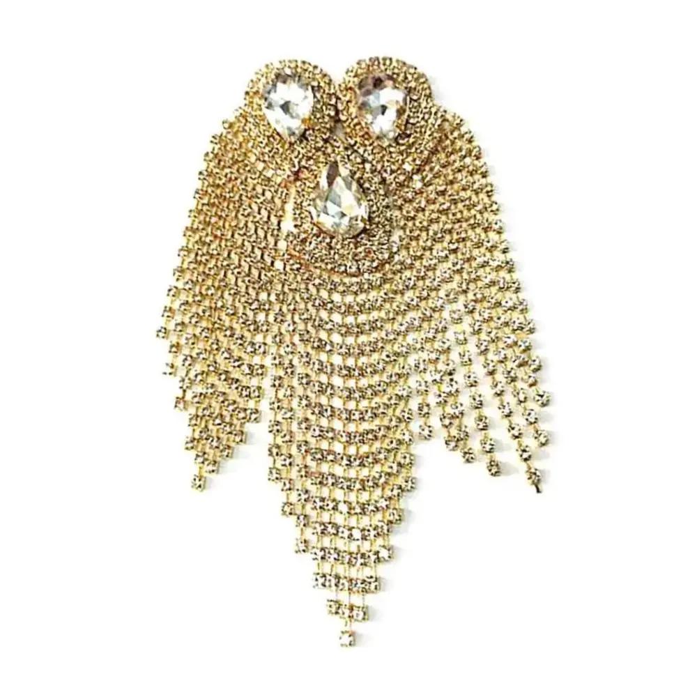 Delicate Pin Beads Tassel Epaulette Long Chain Classical Brooch Rhinestone Electroplating Clothing Accessories Men Women золотой
Delicate Pin Beads Tassel Epaulette Long Chain Classical Brooch Rhinestone Electroplating Clothing Accessories Men Women золотой