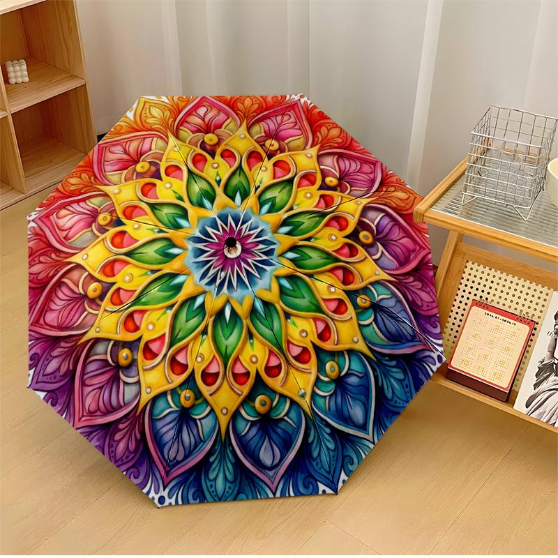 Vibrant Mandala Artwork Printed umbrella windproof folding umbrella portable sun and rain umbrella suitable for gifting
Vibrant Mandala Artwork Printed umbrella windproof folding umbrella portable sun and rain umbrella suitable for gifting