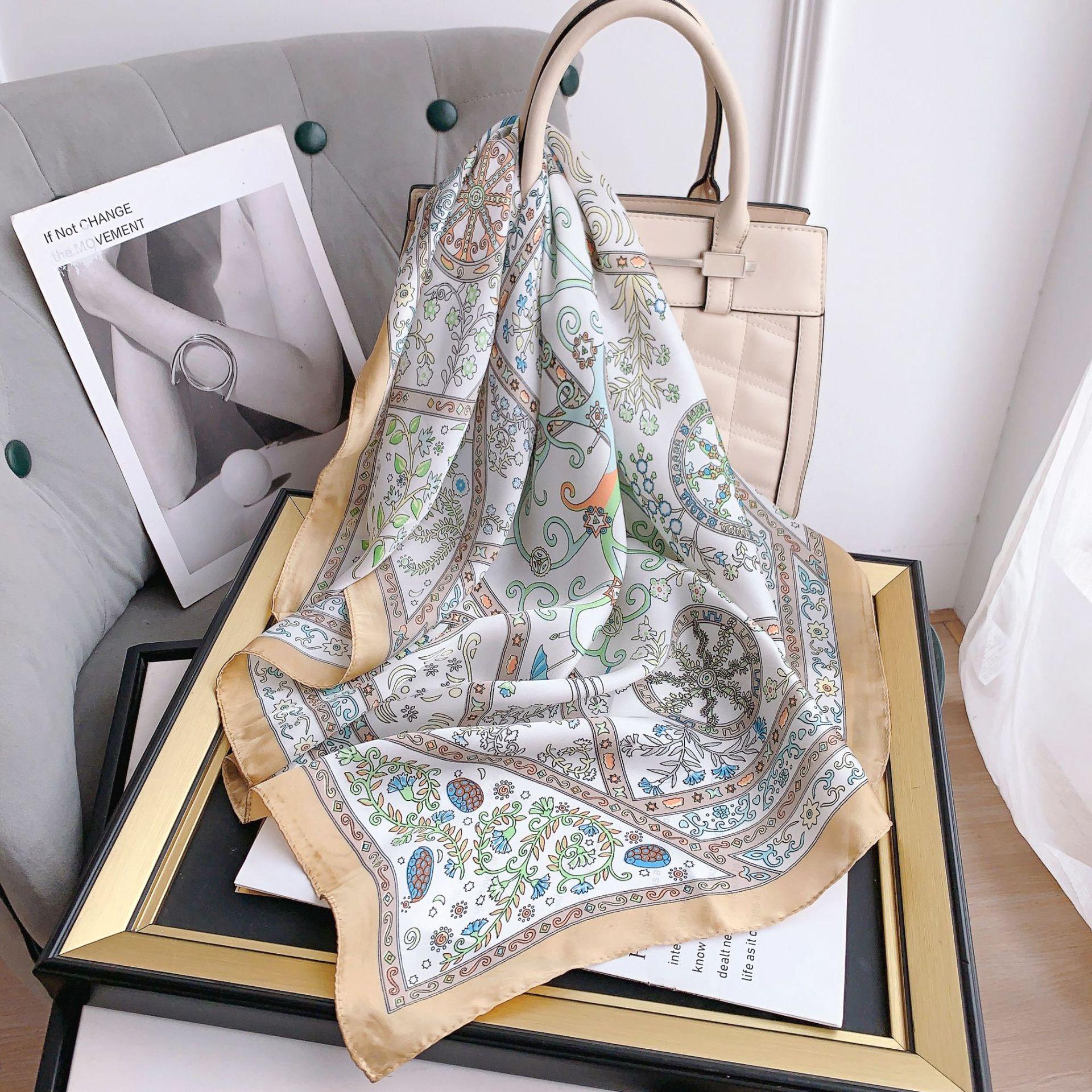 Новый шарф из искусственного шелка женский весенне-летний тонкий 70 см печатный шарф универсальный модный платок декоративная шаль 70*70cm
Новый шарф из искусственного шелка женский весенне-летний тонкий 70 см печатный шарф универсальный модный платок декоративная шаль 70*70cm