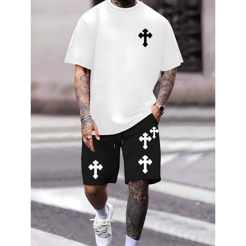 Men s suit short sleeve T-shirt and shorts XL
Men s suit short sleeve T-shirt and shorts XL