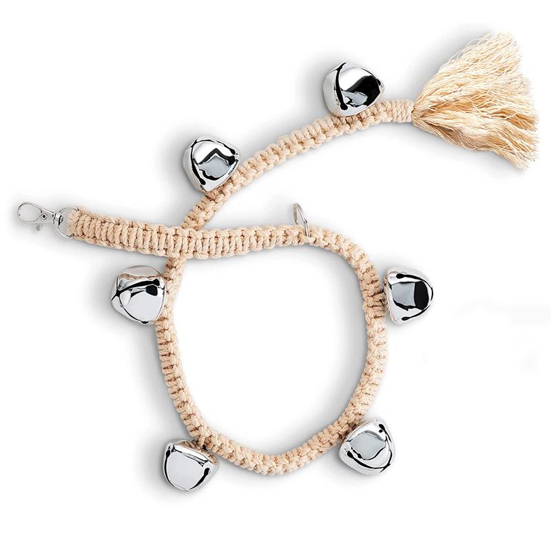 Dog Doorbell Hanging Training Bell Hand-woven Cotton Rope Dog Out Alarm Bell Lanyard Adjustable Guide Dog Doorbell Dog Door Bell срібний
Dog Doorbell Hanging Training Bell Hand-woven Cotton Rope Dog Out Alarm Bell Lanyard Adjustable Guide Dog Doorbell Dog Door Bell срібний