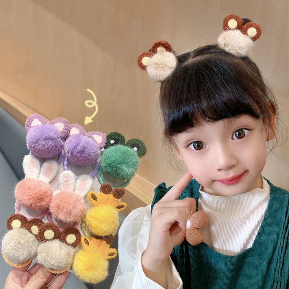 Plush Headrope Elastic Hair Loop Cute Animal Hair Rope Women Girl 
Plush Headrope Elastic Hair Loop Cute Animal Hair Rope Women Girl