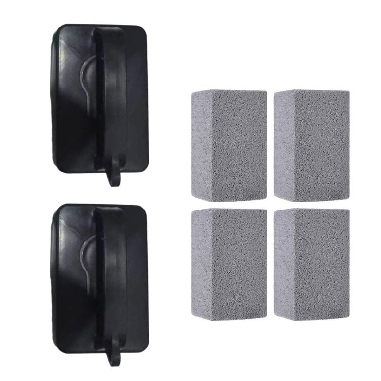 Heavy Duty BBQ Scouring Tool With Plastic Grip Erases Stubborn Grill Grease Using Pumice Stone Abrasive чорний
Heavy Duty BBQ Scouring Tool With Plastic Grip Erases Stubborn Grill Grease Using Pumice Stone Abrasive чорний