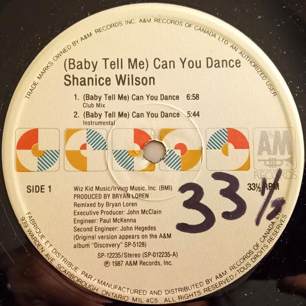12inch Record SHANICE WILSON Baby Tell Me Can You Dance SP12235 AM Records 1987 Canada Dance Electronica Used
12inch Record SHANICE WILSON Baby Tell Me Can You Dance SP12235 AM Records 1987 Canada Dance Electronica Used
