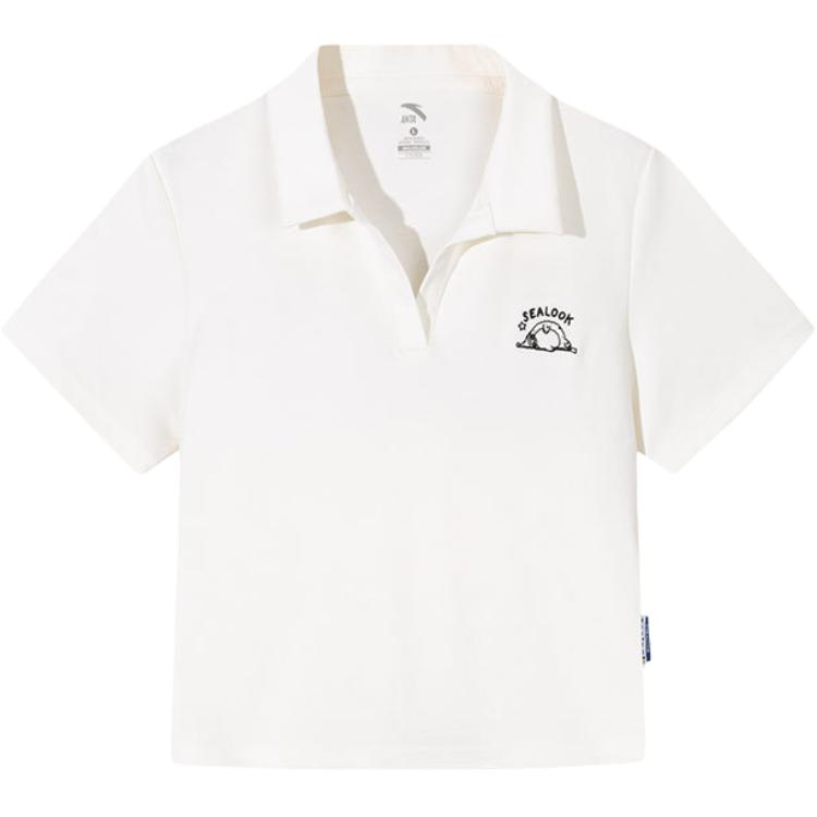 Anta X Seal Look Collaboration Life Series Comfortable Simple Short Versatile Slim Fit Letter V-Neck Short Sleeve Polo Shirt Women tops 962528114-1 XS
Anta X Seal Look Collaboration Life Series Comfortable Simple Short Versatile Slim Fit Letter V-Neck Short Sleeve Polo Shirt Women tops 962528114-1 XS