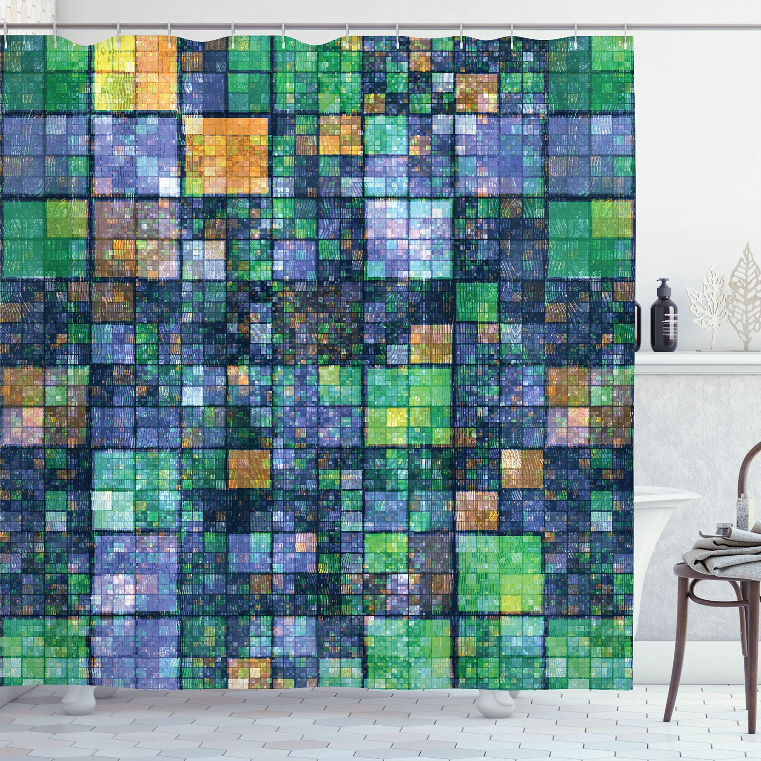 Mosaic Shower Curtain,Modern Mosaic Geometric Seamless Tiles Design Patchwork Artwork Polyester Fabric Waterproof Shower Curtain W60H190(CM)-1 Pcs
Mosaic Shower Curtain,Modern Mosaic Geometric Seamless Tiles Design Patchwork Artwork Polyester Fabric Waterproof Shower Curtain W60H190(CM)-1 Pcs