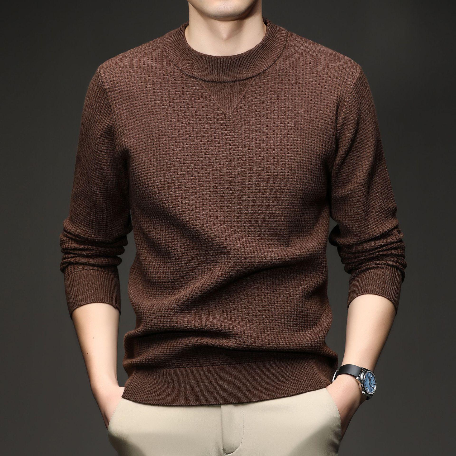 Men s Douyin Bestseller Autumn/Winter Knitwear: Trendy Round Neck Solid Color Jacquard Thick Sweater L кавовий
Men s Douyin Bestseller Autumn/Winter Knitwear: Trendy Round Neck Solid Color Jacquard Thick Sweater L кавовий