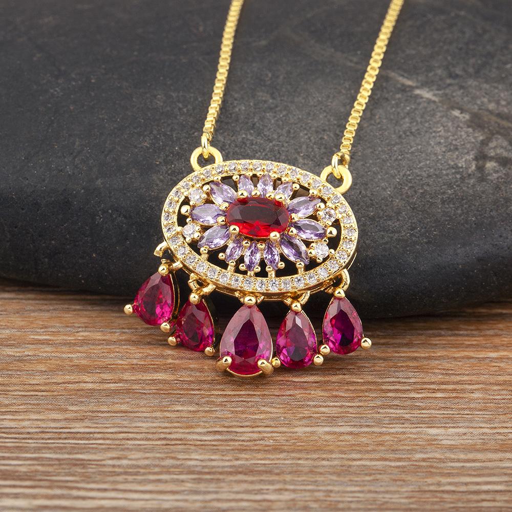 Nidin New Trendy Flower Shape Zircon Pendant Necklace For Women Light Luxury Clavicle Chain Jewelry Accessories Wedding Gifts розы красного
Nidin New Trendy Flower Shape Zircon Pendant Necklace For Women Light Luxury Clavicle Chain Jewelry Accessories Wedding Gifts розы красного