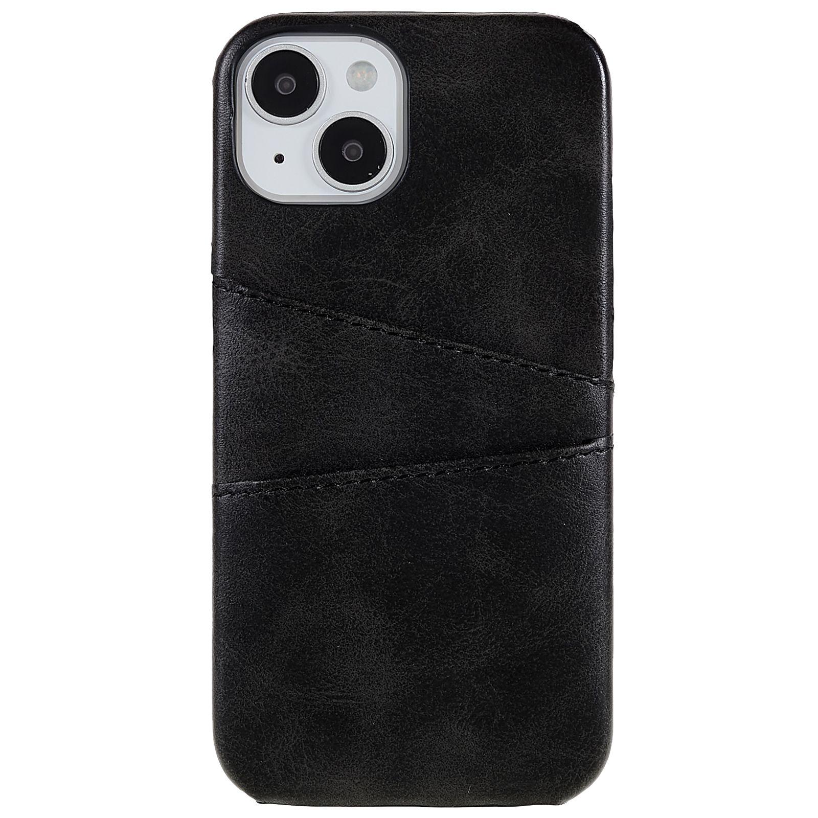 For iPhone 14 6.1 inch Anti-fall Mobile Phone Case PU Leather+PC Back Phone Cover with 2 Card Slots Black
For iPhone 14 6.1 inch Anti-fall Mobile Phone Case PU Leather+PC Back Phone Cover with 2 Card Slots Black