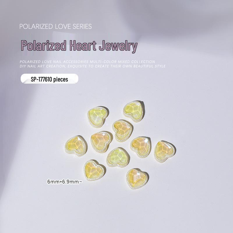 Iridescent Heart Rhinestones: Mocha Peach Flatback Glass Nail Decorations (10 pcs)
Iridescent Heart Rhinestones: Mocha Peach Flatback Glass Nail Decorations (10 pcs)